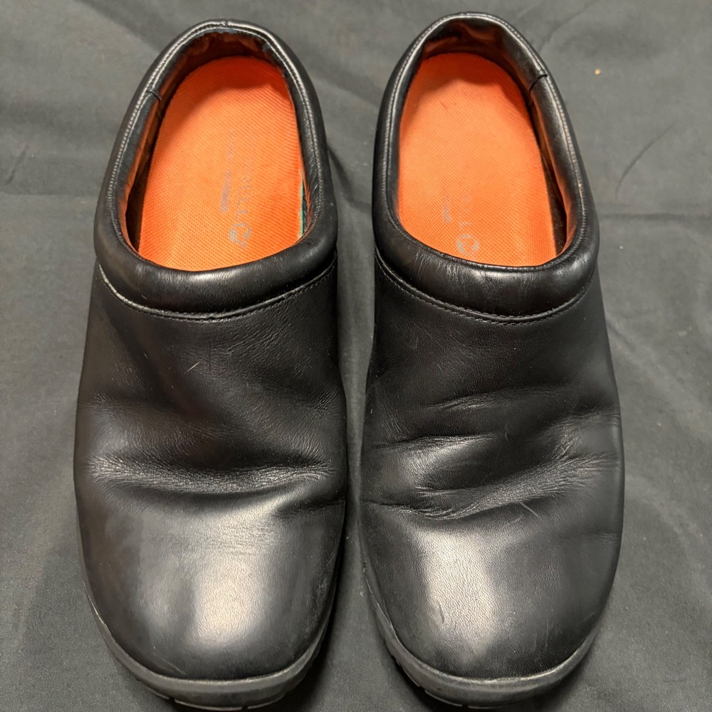 Merrell Encore Moc Q2 Pro Women's 9 Black Leather Slip Resistant Work Shoes